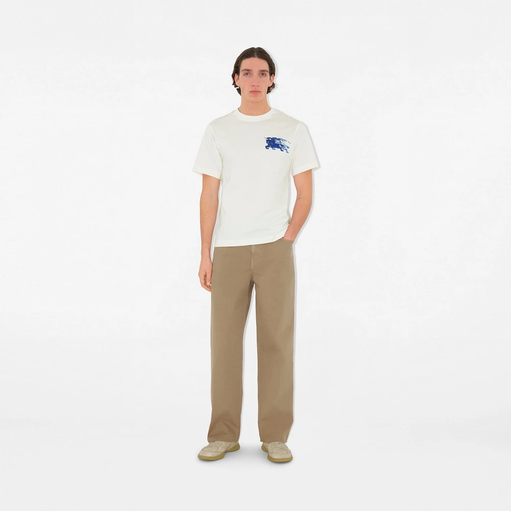 EKD Cotton T-shirt in Chalk - Men | Burberry® Official