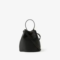 Mini TB Bucket Bag in Black - Women, Leather | Burberry® Official