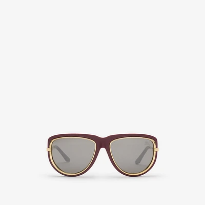 Blinker Pilot Sunglasses​ in Brown | Burberry® Official