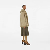 Check Wool Blend Tights in Linden/teak | Burberry® Official