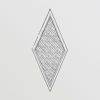 Metallic Monogram Print Silk Diamond-shaped Scarf in Light Pewter Grey | Burberry® Official