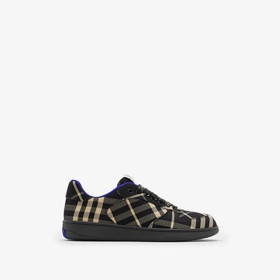 Check Terrace Sneakers in Black check - Women | Burberry® Official