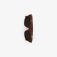 Flip-up Cat-eye Frame Palmer Sunglasses in Dark brown - Women | Burberry® Official
