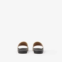 Check Slides in Archive beige - Men | Burberry® Official