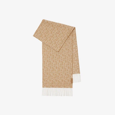 B Charm Cashmere Scarf in Camel | Burberry® Official