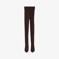 Wool Blend Tights in Dark chocolate | Burberry® Official