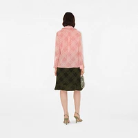 Check Silk Wrap Skirt in Oil - Women | Burberry® Official