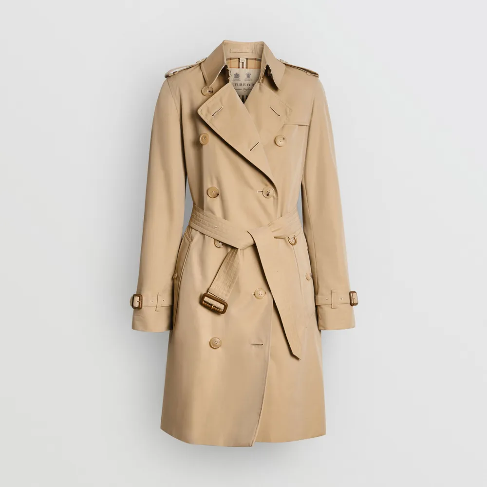 The Mid-length Kensington Heritage Trench Coat in Honey - Men