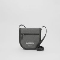 Horseferry Print Cotton Mini Olympia Crossbody Bag in Black/grey - Men | Burberry® Official