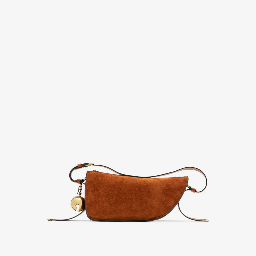 Small Shield Sling Bag in Cocoa - Women