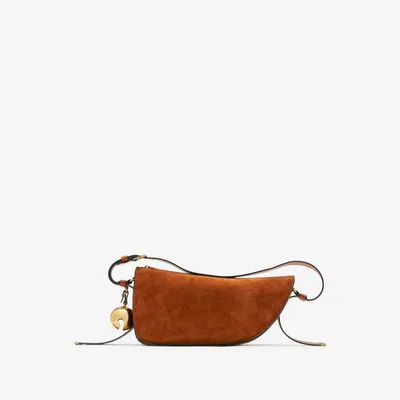 Small Shield Sling Bag in Bruciato - Women, Leather | Burberry® Official