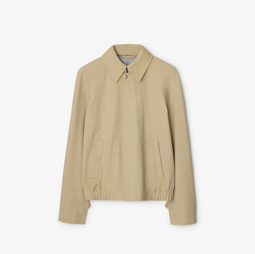 Cotton Jacket in Beige - Women, Nylon, Technical | Burberry® Official