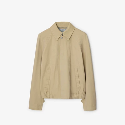 Cotton Jacket in Beige - Women, Nylon, Technical | Burberry® Official