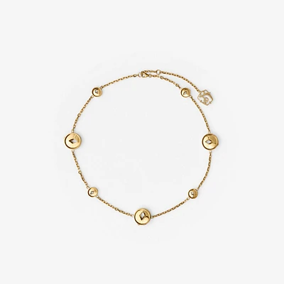 Hollow Medallion Necklace in Gold - Women | Burberry® Official