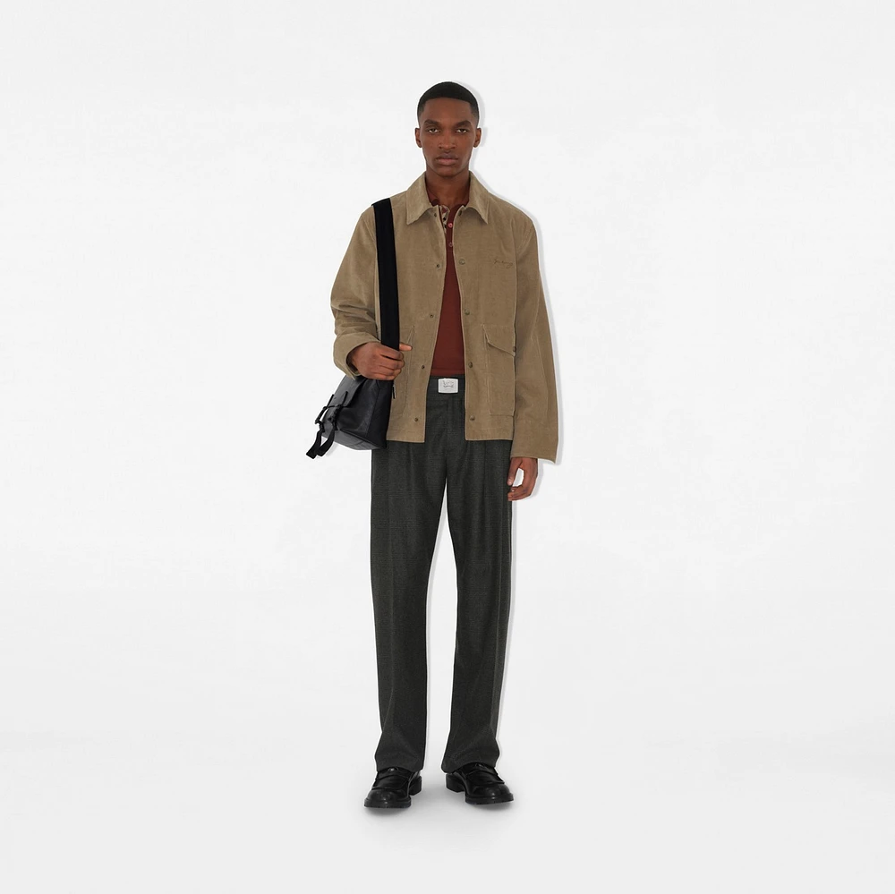 Embossed Check Buckled Messenger Bag​ in Black - Men, Leather | Burberry® Official