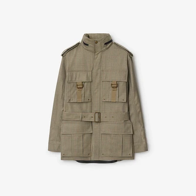 Bonded Wool Field Jacket in Loch/bliss - Men | Burberry® Official