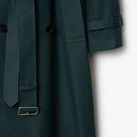 Long Cotton Blend Trench Coat in Anchor - Men | Burberry® Official