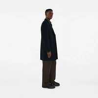 Wool Tailored Coat in Navy - Men | Burberry® Official
