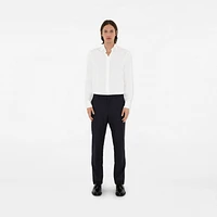 Wool Tailored Trousers in Dark navy - Men | Burberry® Official