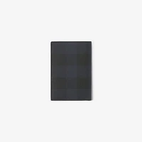 Check Folding Card Case in Navy - Men, Canvas | Burberry® Official