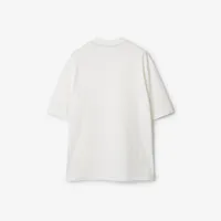 Cotton T-shirt in Salt - Women | Burberry® Official