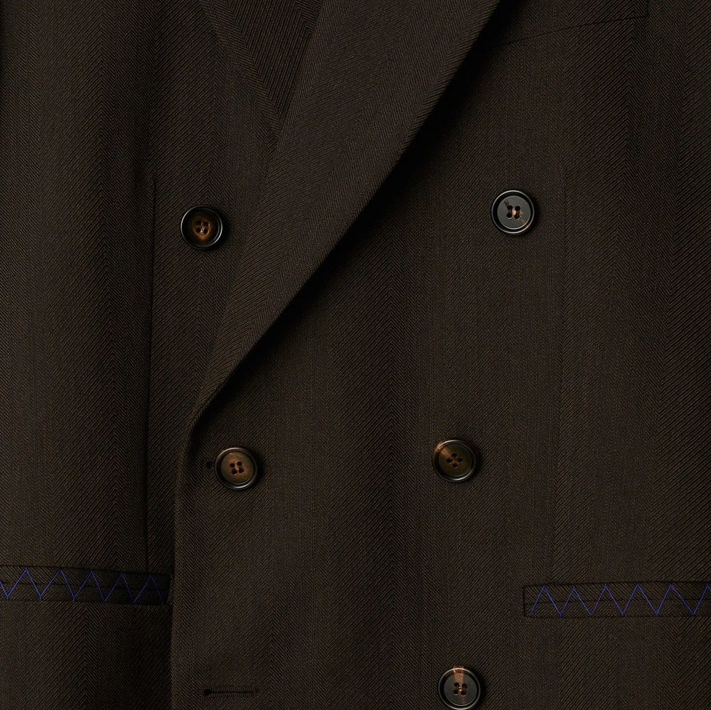 Wool Tailored Jacket in Brown/black - Men | Burberry® Official