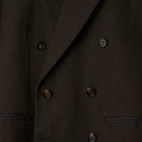 Wool Tailored Jacket in Brown/black - Men | Burberry® Official