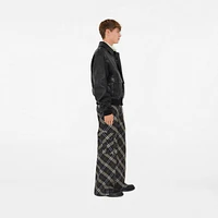 Leather Bomber Jacket in Black - Men | Burberry® Official