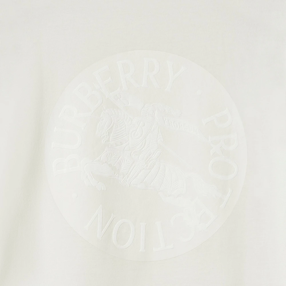 EKD Badge Cotton T-shirt in Chalk - Men | Burberry® Official