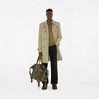 Mid-length Gabardine Trench Coat in Skylark - Men | Burberry® Official