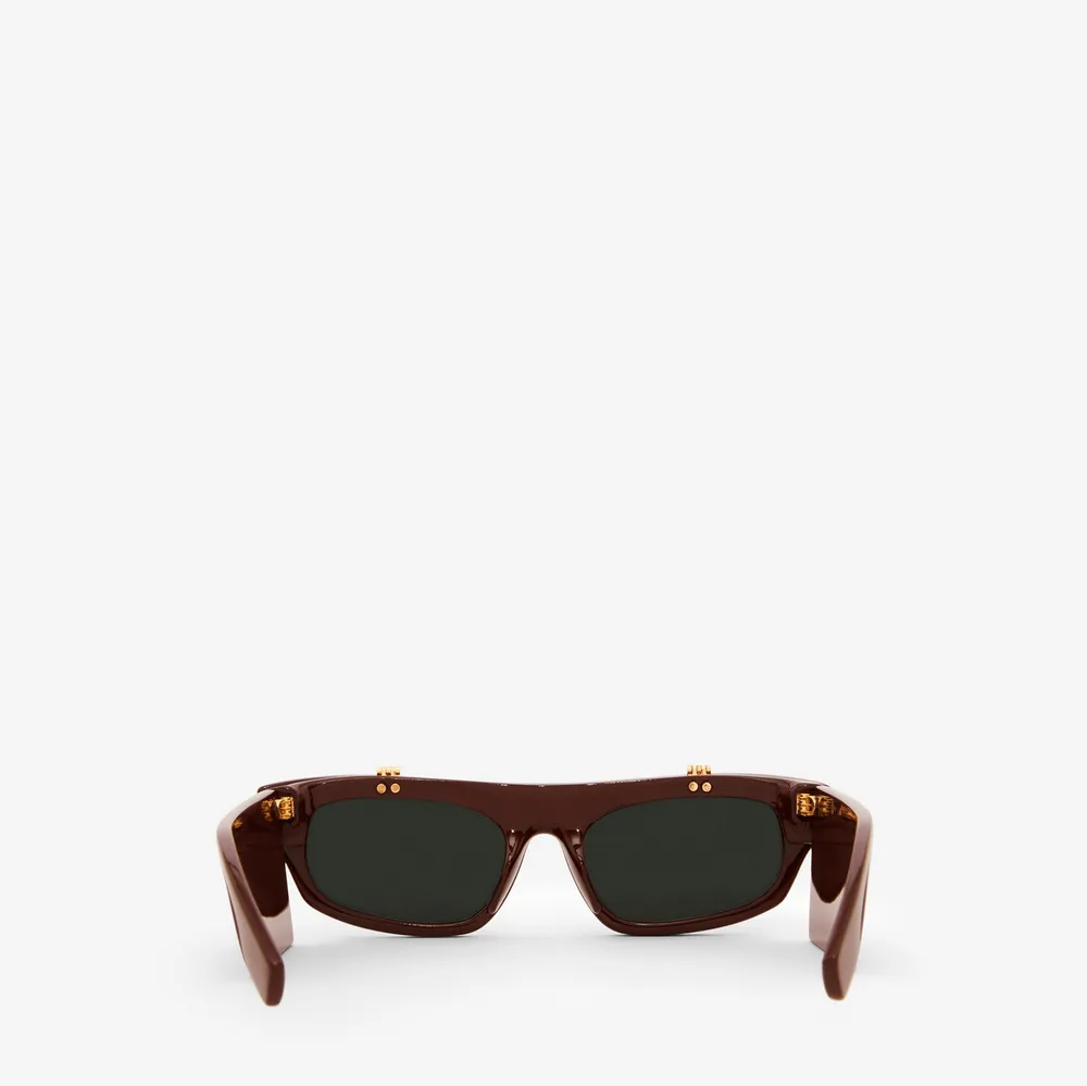 Flip-up Cat-eye Frame Palmer Sunglasses in Dark brown - Women | Burberry® Official