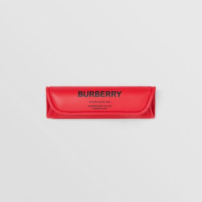 Detachable Leather Lola Shoulder Pad in Bright Red - Women | Burberry® Official