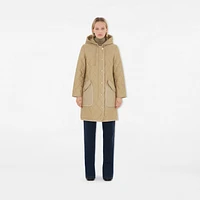 Quilted Thermoregulated Coat in Archive beige - Women, Nylon | Burberry® Official