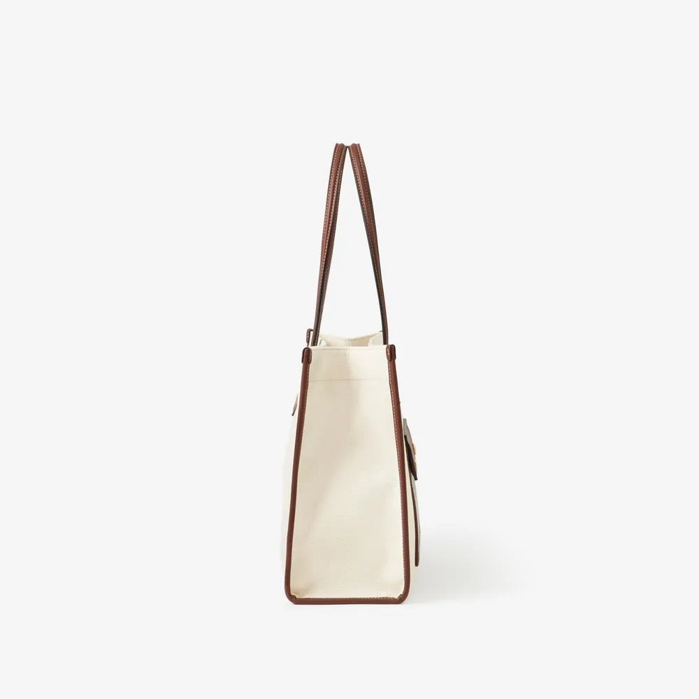 Small Freya Tote in Natural/tan - Women, Canvas | Burberry® Official