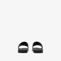 Check Slides in Black/calico - Men, Technical | Burberry® Official