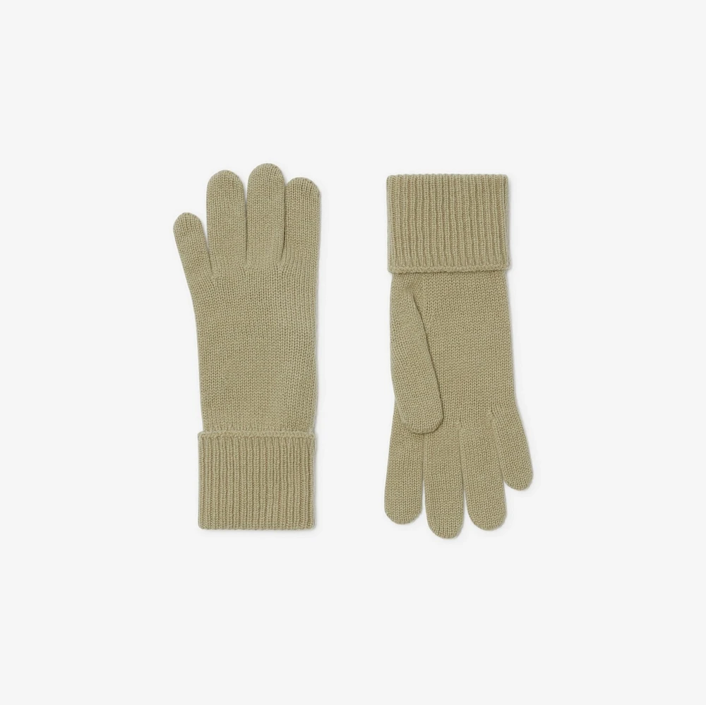 Cashmere Blend Gloves in Hunter - Men | Burberry® Official