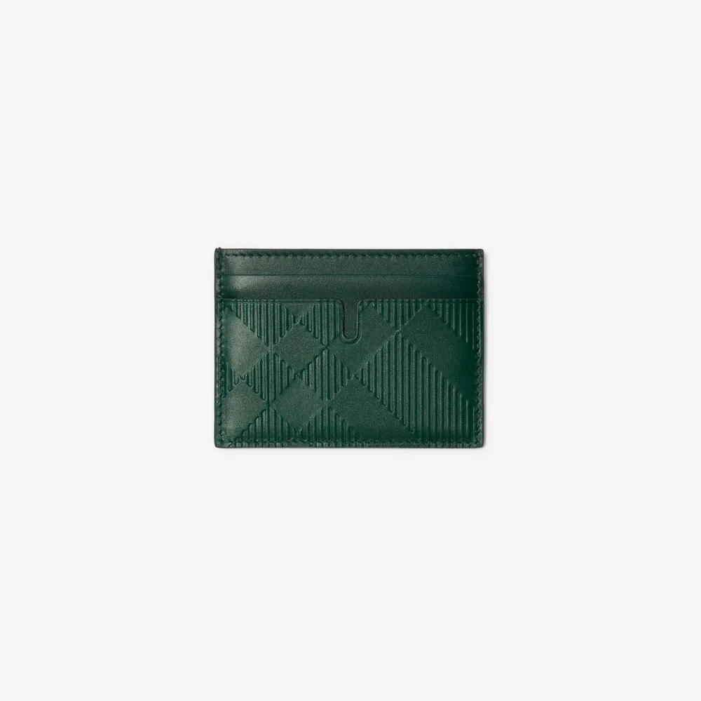 Check Card Case in Vine - Men | Burberry® Official