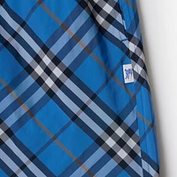 Check Swim Shorts in Hyacinth blue - Men | Burberry® Official