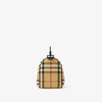Check Backpack Charm in Archive beige - Men | Burberry® Official