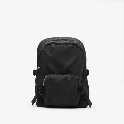 Check Jacquard Backpack in Black - Men | Burberry® Official