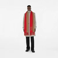 Reversible EKD Cashmere Scarf in Pillar/camel | Burberry® Official