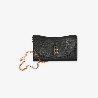 Rocking Horse Chain Strap Wallet​ in Black - Women | Burberry® Official