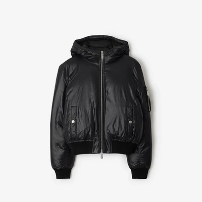 Nylon Bomber Jacket in Black - Women | Burberry® Official