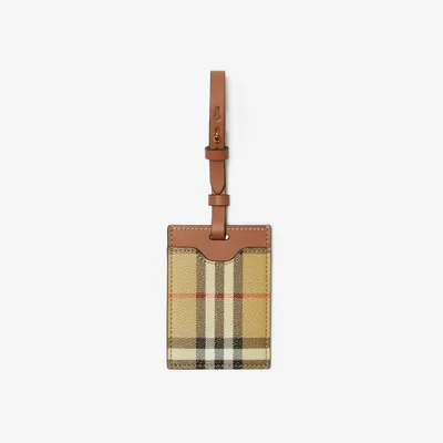 Check Luggage Tag in Archive beige - Women | Burberry® Official