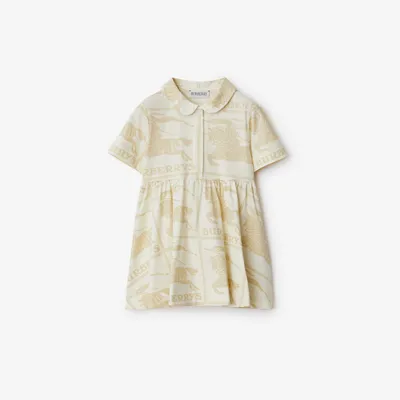 EKD Cotton Dress in Pale Cream - Children | Burberry® Official