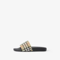 Check Slides in Archive beige - Women | Burberry® Official