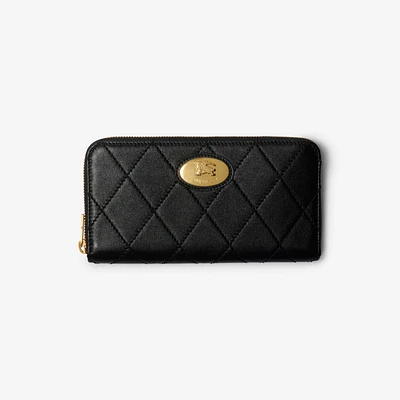 Strand Zip Wallet in Black - Women, Leather | Burberry® Official