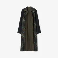 Long Reversible Bradford Car Coat in Otter - Men, Cotton | Burberry® Official