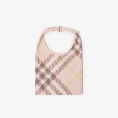 Check Tie Bag in Shell - Children | Burberry® Official