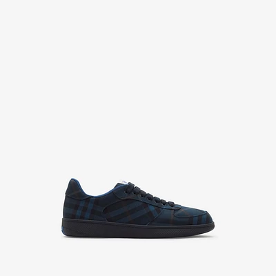 Check Terrace Sneakers in Midnight - Men | Burberry® Official